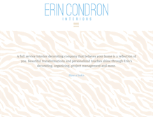 Tablet Screenshot of erincondroninteriors.com